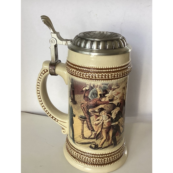 Paul Sebastian German Beer Stein Mug W/Lid 1999 Limited Edition Made in Germany - Picture 10 of 13
